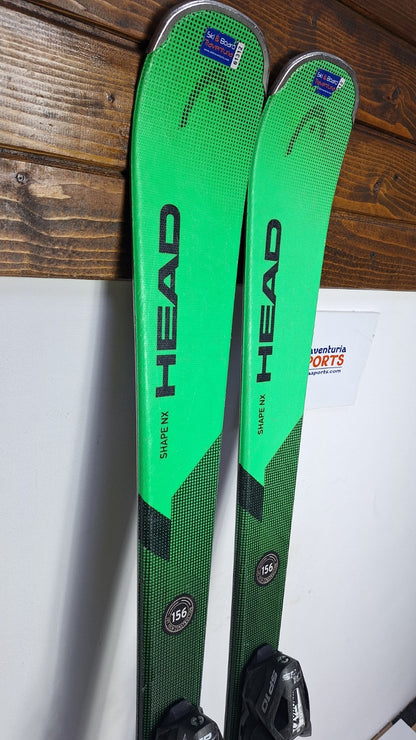 HEAD Shape NX  156cm  Ski + Tyrolia SP 10 Bindings Winter Sport Fun Snow