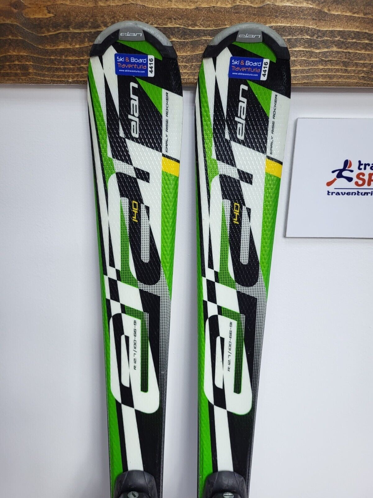 Elan Exar Pro 140 cm Ski + Elan 7.5 Bindungen Sport Schnee Winterspaß