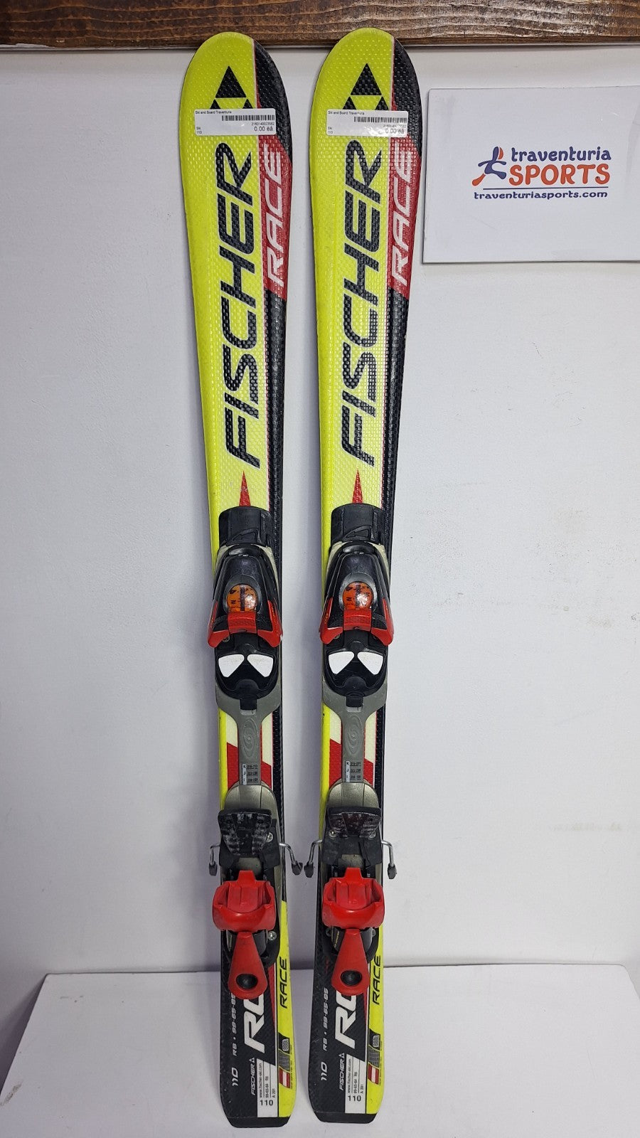 Fischer RC4 Race 110 cm Ski + Salomon 4.5 Bindings Fun Snow Winter Sport