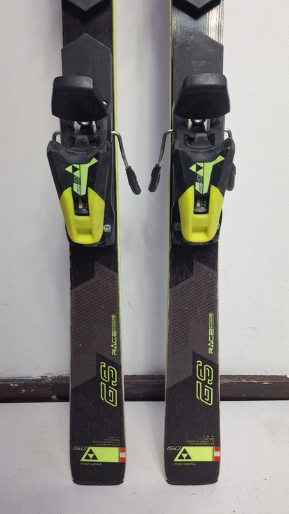 Fischer RC4 World Cup GS 150cm Skis + Fischer 9 Bindings Winter Fun Snow