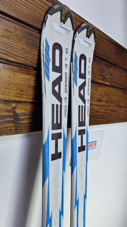 HEAD Shape One 170cm  Ski + Marker 9 Bindings Winter Sport Fun Snow