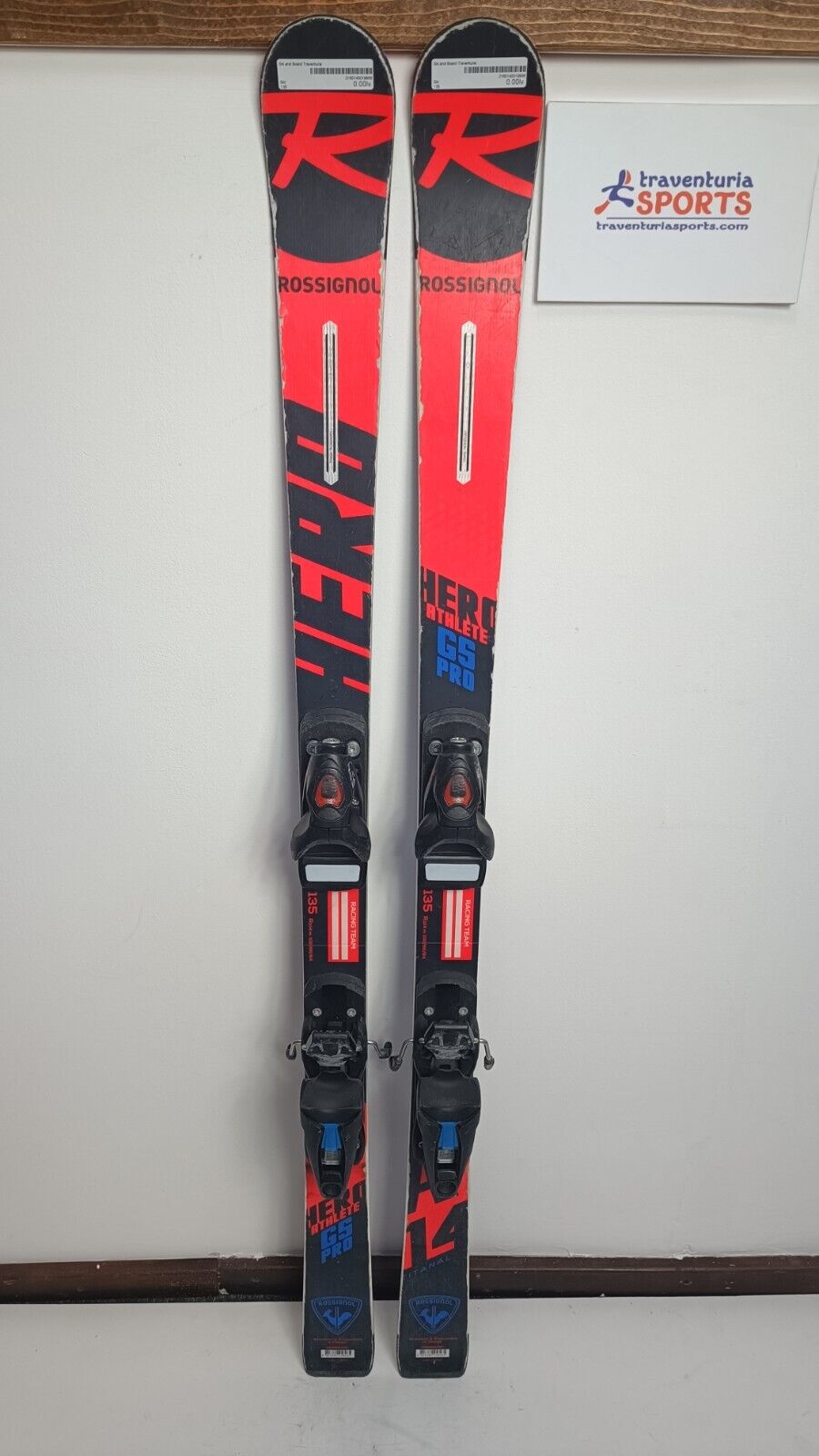 Rossignol Hero FIS  Pro 135 cm Ski + Look 10 Bindings Adventure