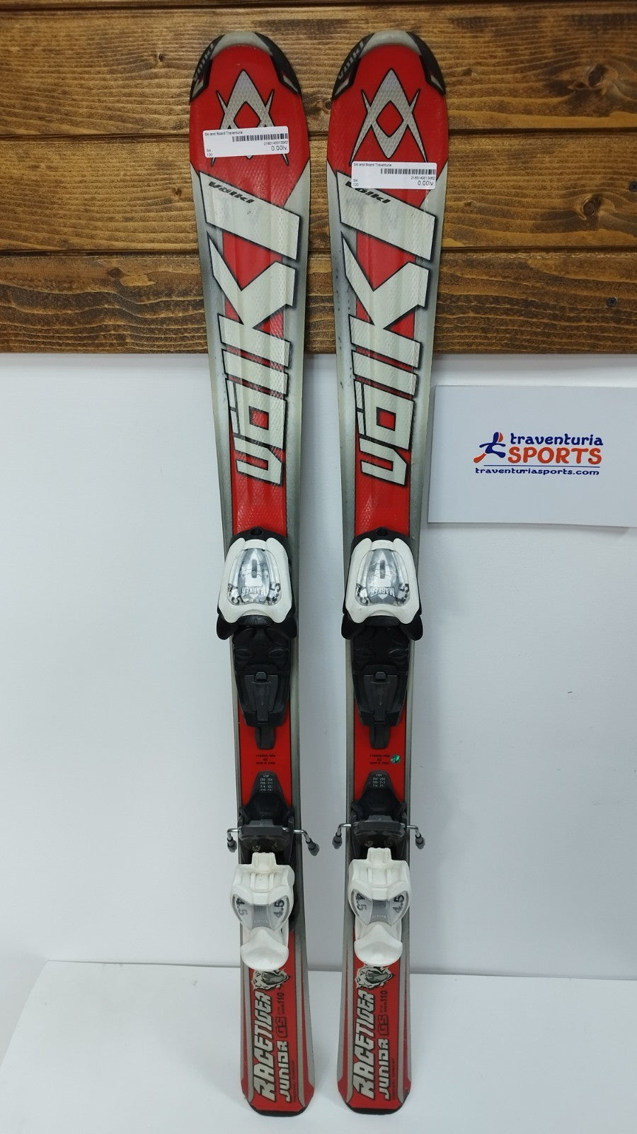Volkl Racetiger Junior 110 cm Ski + Marker 4.5 Bindings Fun Snow Winter Sport