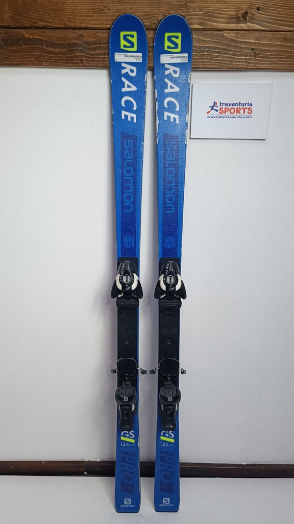 salomon gs race skis Salomon S/Race GS 145cm Ski + Salomon 10 Bindings Winter Adventure Win – Traventuria Sports