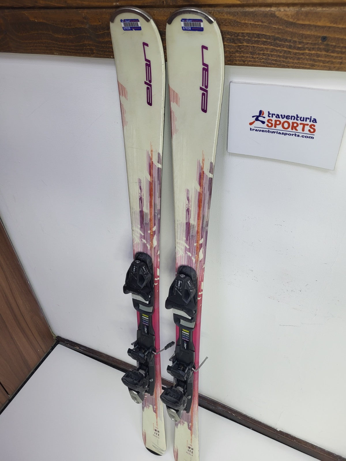 Sci Elan Snow White 146 cm + attacchi Elan ESP7.5 Divertimento invernale