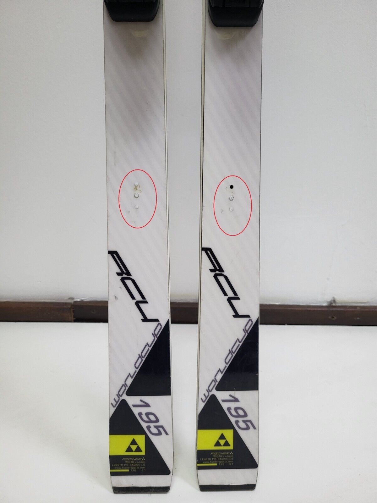 Fischer WC RC4 195 cm Ski + Fischer 18 Bindungen Wintersport