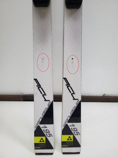 Fischer WC RC4 195 cm Ski + Fischer 18 Bindungen Wintersport