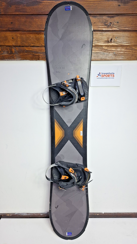 HEAD Flex 4D 168W cm Snowboard + HEAD Rental L  Bindings Winter Snow Adventure