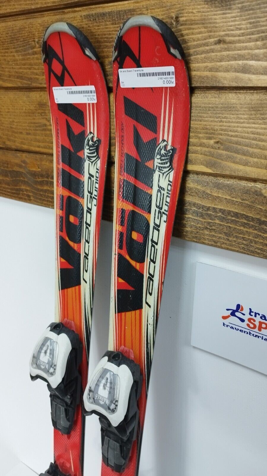 Sci Volkl Racetiger JR GS 110 cm + attacchi Marker 4.5 Fun Snow Winter Sport