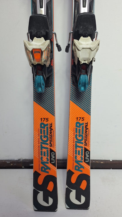 Volkl Racetiger Speedwall GS 175cm Ski + Marker 12 Bindings Snow Winter Sport