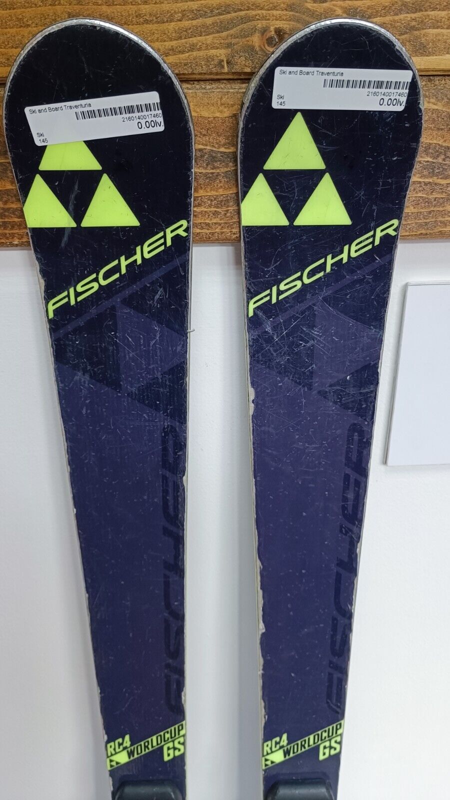 Fischer WC RC4 GS 145 cm Ski + Fischer 7 Bindungen Wintersport