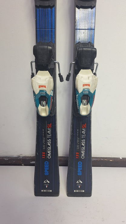 Dynastar Omeglass SL 135 cm Ski + Marker 10 Bindings Winter Sport  Snow
