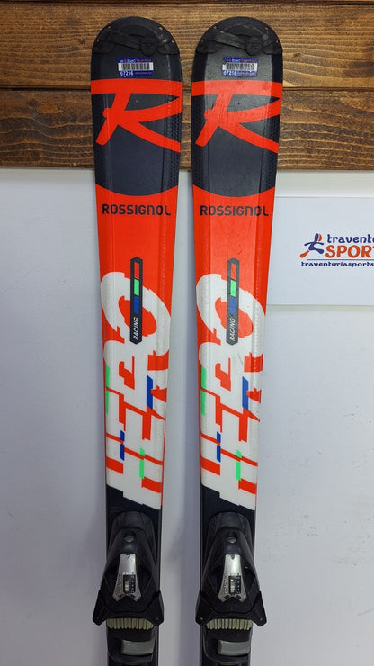 Sci Rossignol Hero J 150 cm + attacchi Elan ESP 7.5 Divertimento invernale Sport sulla neve
