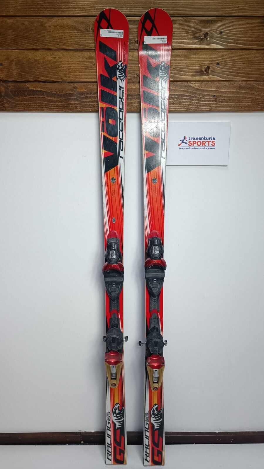 Sci Volkl RaceTiger Racing GS 163cm + attacchi Rossgnol 12 Sport invernali
