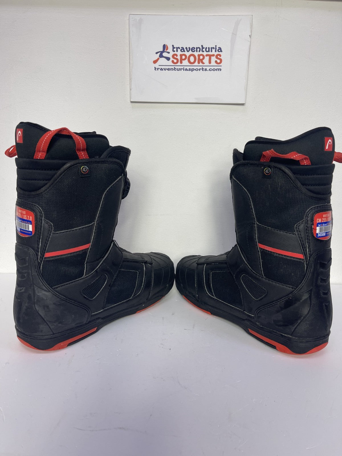 Bottes de snowboard HEAD 500 4D BOA (EU 39 2/3 ; UK 6 1/4 ; Mondo 255) Hiver