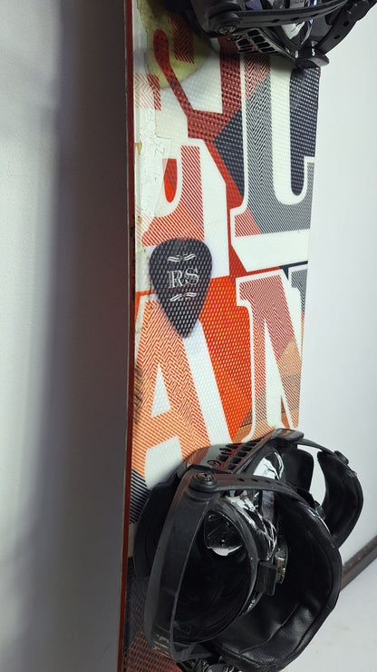 Snowboard Elan RS 155 cm + fixations Elan M Sport Hiver Amusement Tout-terrain Extérieur