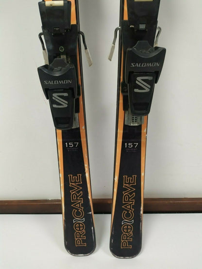 Nidus Pro Carve 157 cm Ski + Salomon Quadrax S 9.0 Bindings Outdoor Sport Winter
