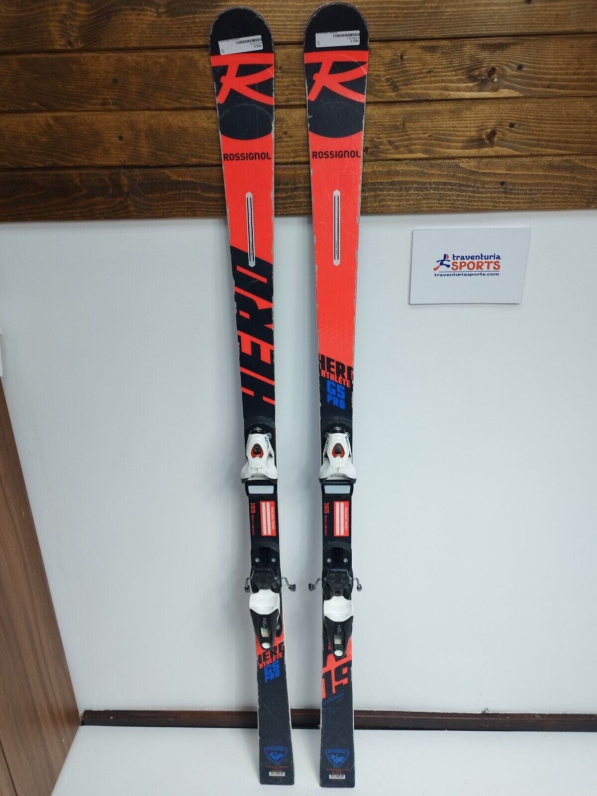 Rossignol Hero FIS GS Pro 165 cm Ski + Look 10 Bindings Winter Fun Snow