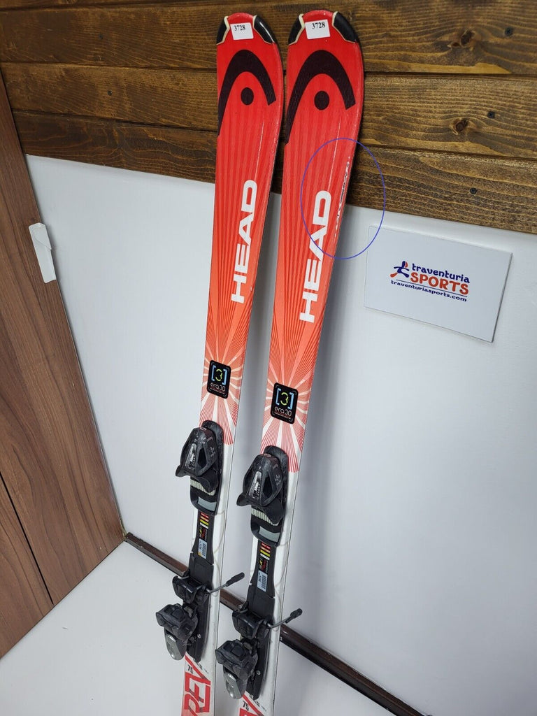 HEAD REV 75 163 cm Ski + Elan ESP 10 Bindings Winter Snow Sport