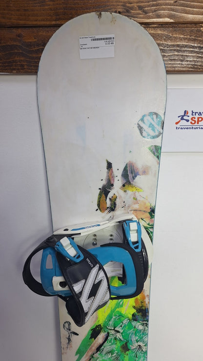 Volkl Shine 144 cm Snowboard + Volkl M Bindings  Fun Snow Winter Sport