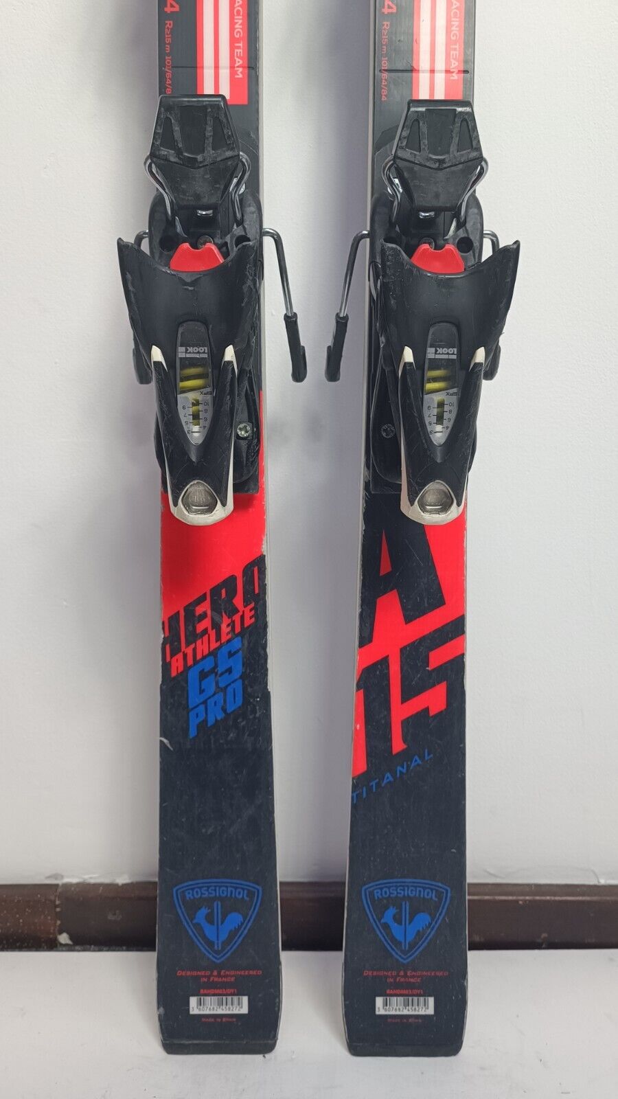 Rossignol Hero FIS GS Pro 144 cm Ski + Look 10 Bindings Winter Fun Snow