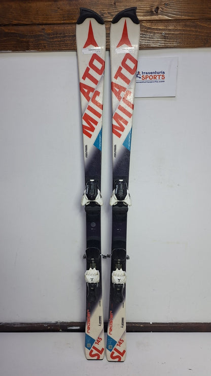 Atomic Redster SL 145 cm Skis + Atomic 10 Bindings Winter Fun Snow