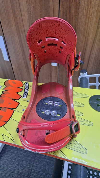 O-Matic Sweet 160 cm Snowboard + Union M Bindings Winter Sport Snow Fun