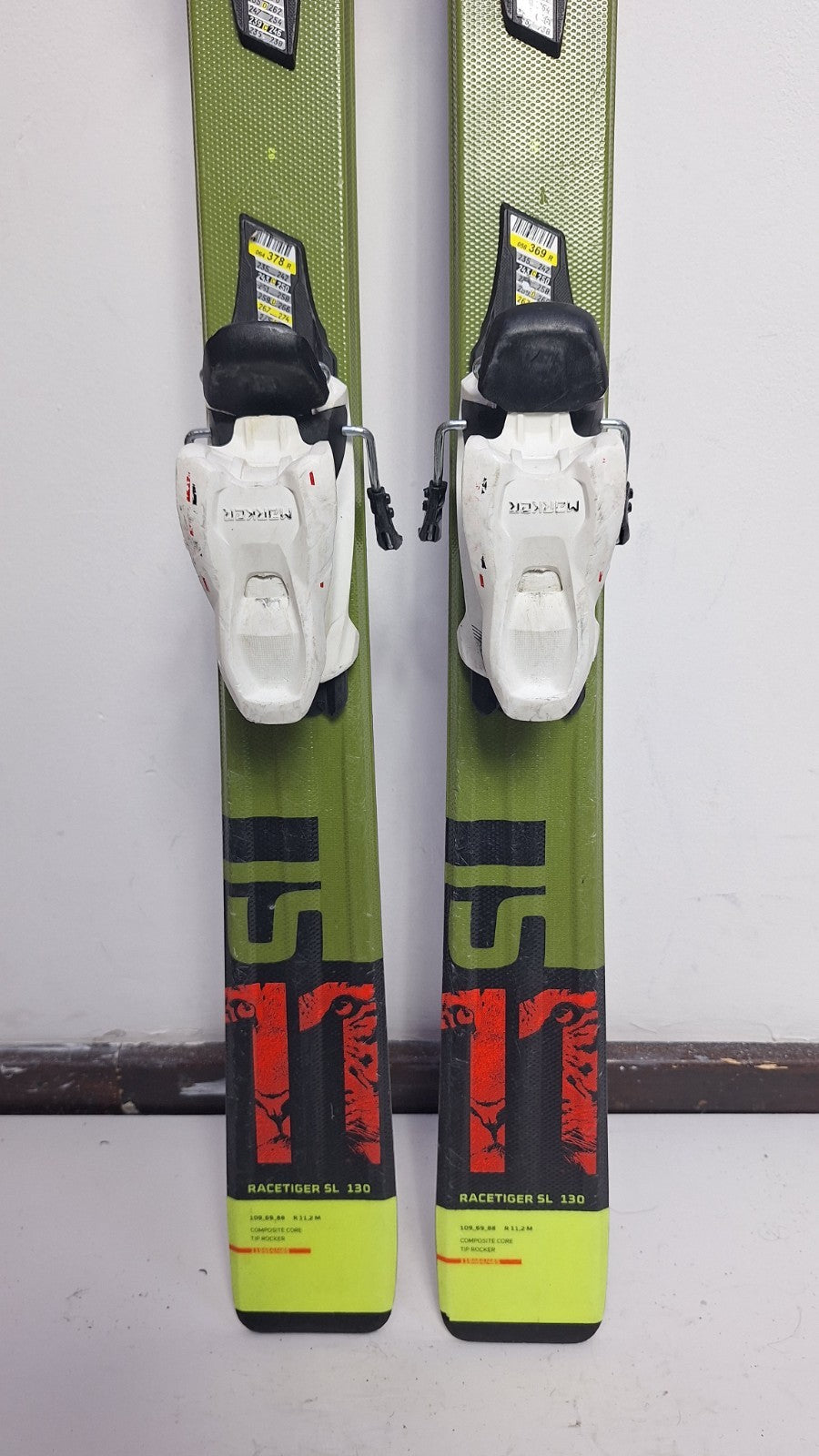 Völkl Racetiger 11 SL 130 cm Ski + Marker 7 Bindung Wintersport Schneespaß