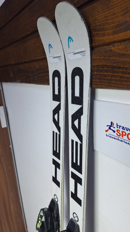 Head World Cup Rebels e.GS Team 152cm Ski + Fischer 12 Bindings Winter Sport