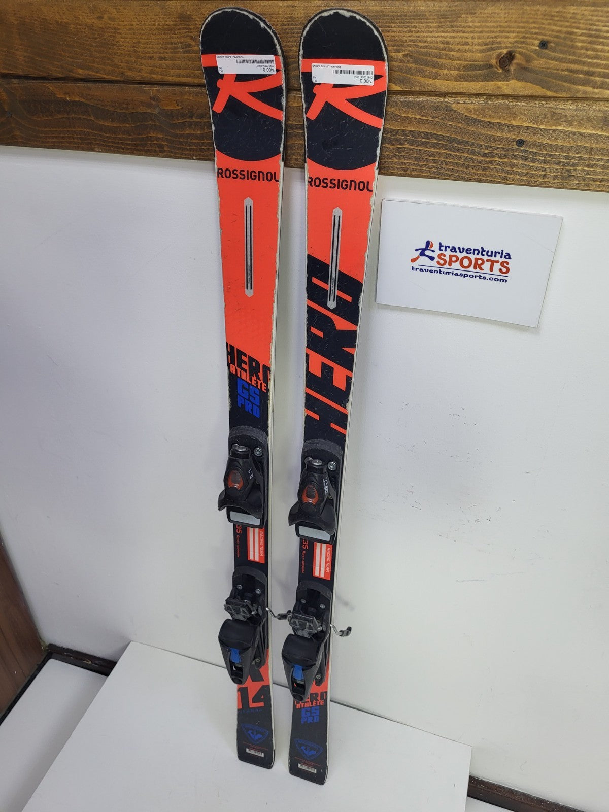 Ski Rossignol Hero Athlete GS Pro A14 135 cm + fixations Look 10 Plaisirs de la neige hivernale