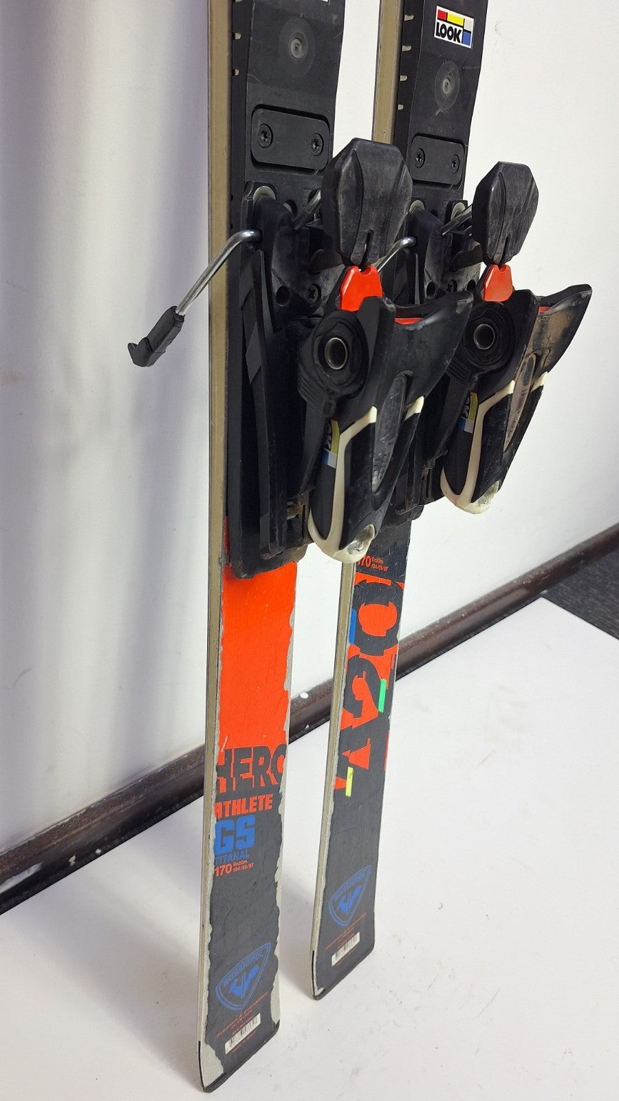 Rossignol Hero Athlete GS 170 cm Ski + Look 12 Bindungen Winterspaß Schnee