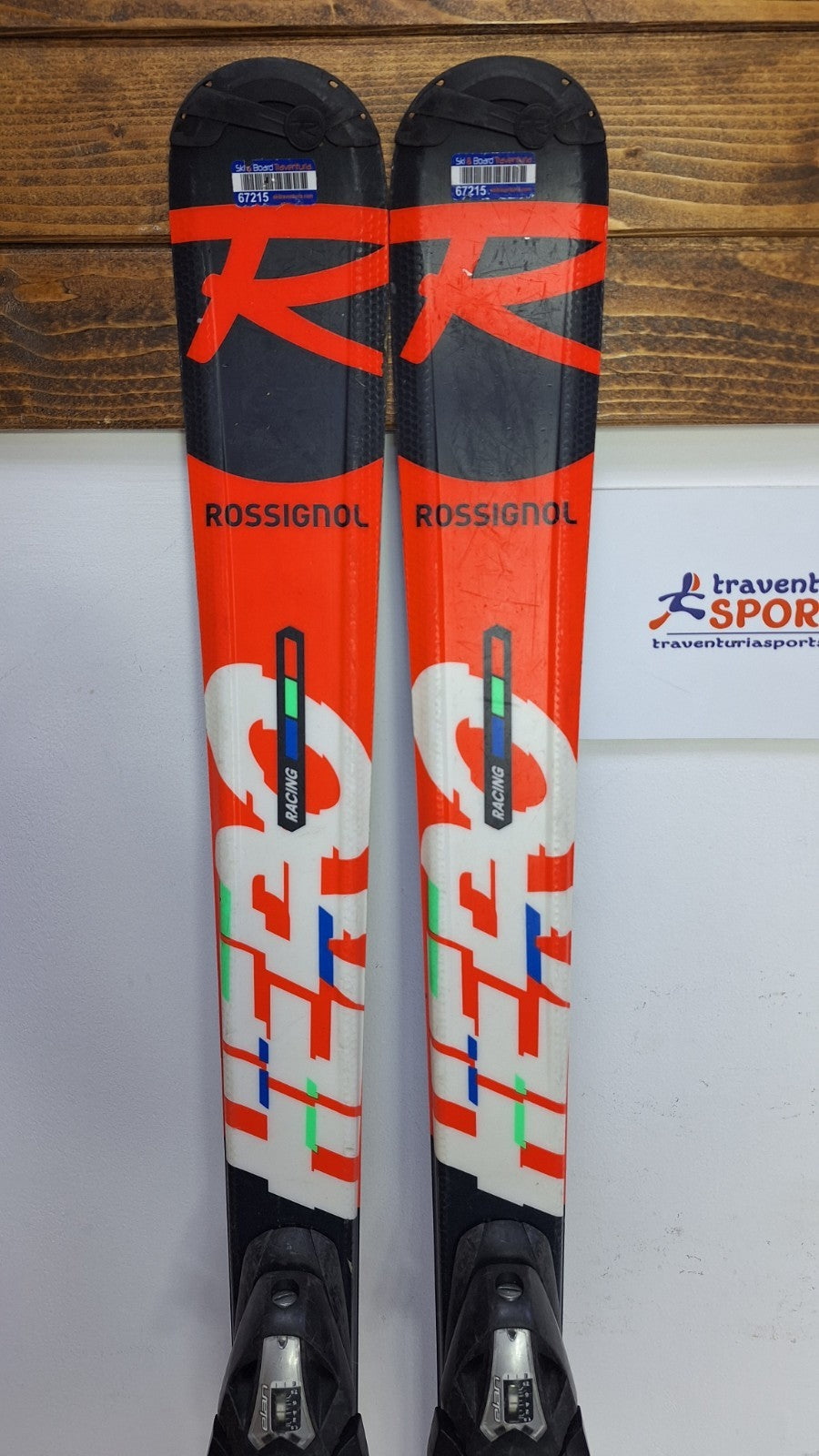 Ski Rossignol Hero J 150 cm + fixations Elan ESP 7.5 Plaisir hivernal Sports de neige