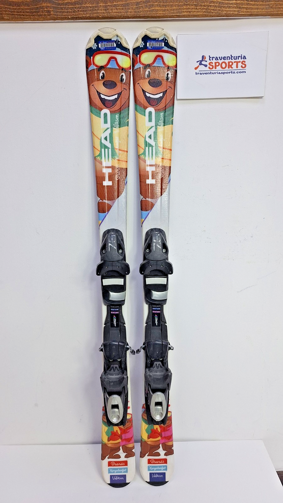 HEAD Bjornbusa 117 cm Ski + Elan ESP 7.5 Bindings Sport Snow Winter Fun