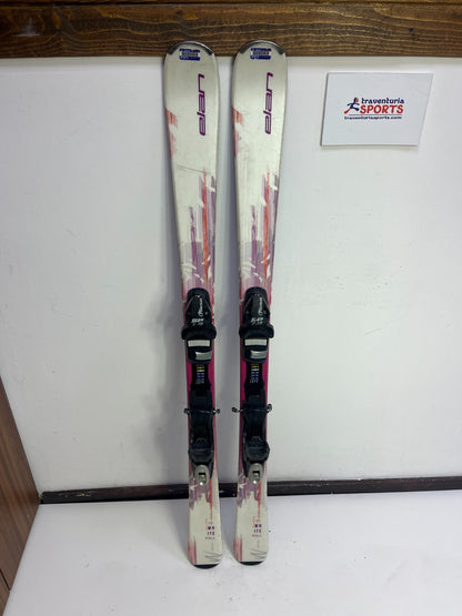 Elan White Perla 140cm Ski + Elan ESP 7.5 Bindings Winter Sport Fun