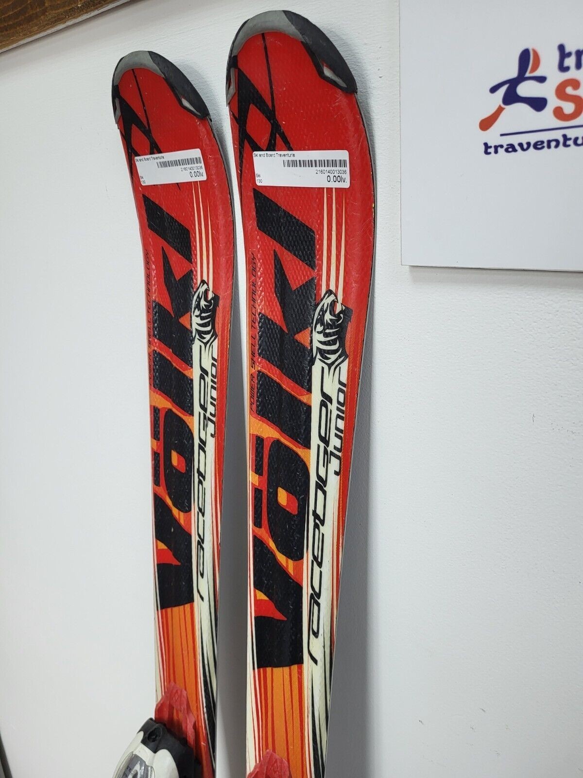 Völkl Racetiger GS R JR 130 cm Ski + Marker 7 Bindungen Wintersport Schneespaß