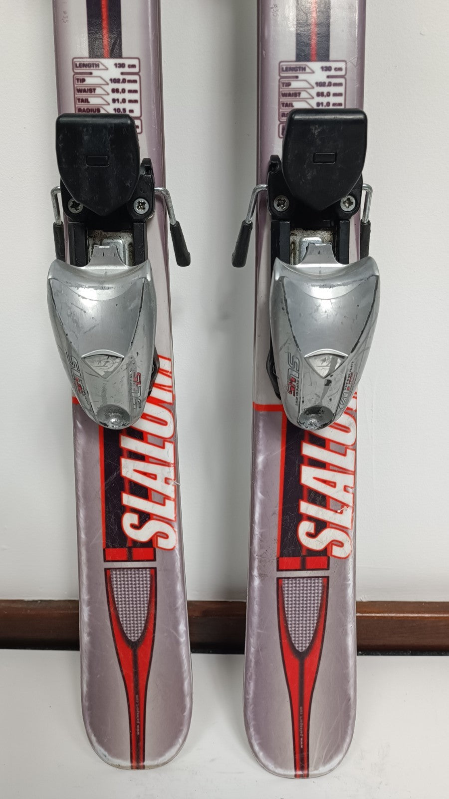 Pale Slalom 130 cm Ski + Tyrolia 4.5 Bindungen Winterspaß Schnee