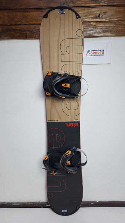 Snowboard Elan Explore C 150 cm + Attacchi HEAD Rental Taglia L Avventura Invernale