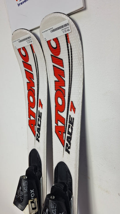 Atomic Pro Race 7 90 cm Skier + Atomic 4.5 Bindungen Wintersport Schnee