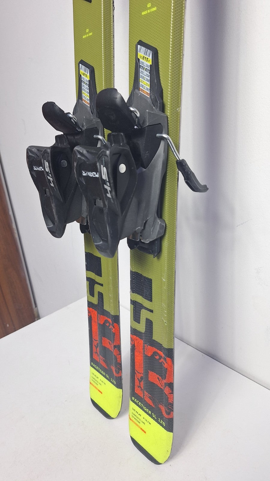 Völkl Racetiger 13 SL 120 cm Ski + Marker 4.5 Bindungen Wintersport Schneespaß