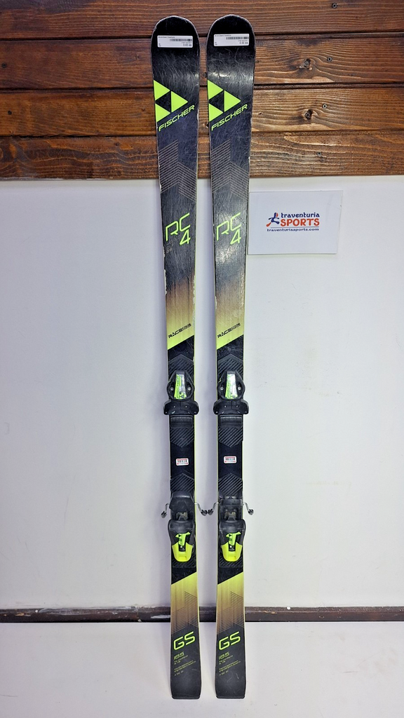 Fischer RC4 WC GS 165 cm Ski + Fischer RC9 Bindings Winter Sport  Snow Fun