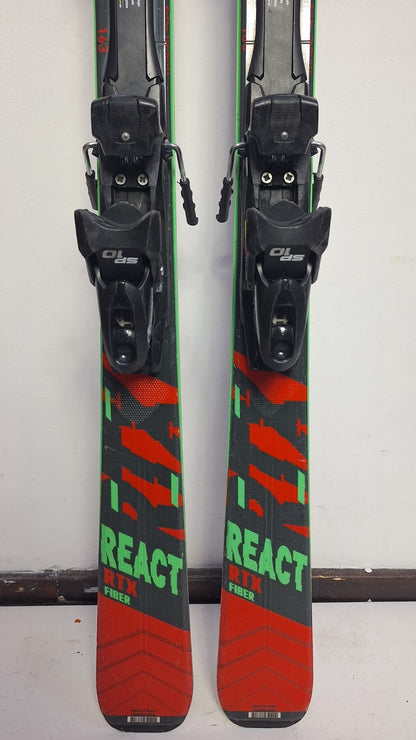 Rossignol REACT RTX Fiber 163cm  Ski + Tyrolia 10 Bindings Winter Sport Fun