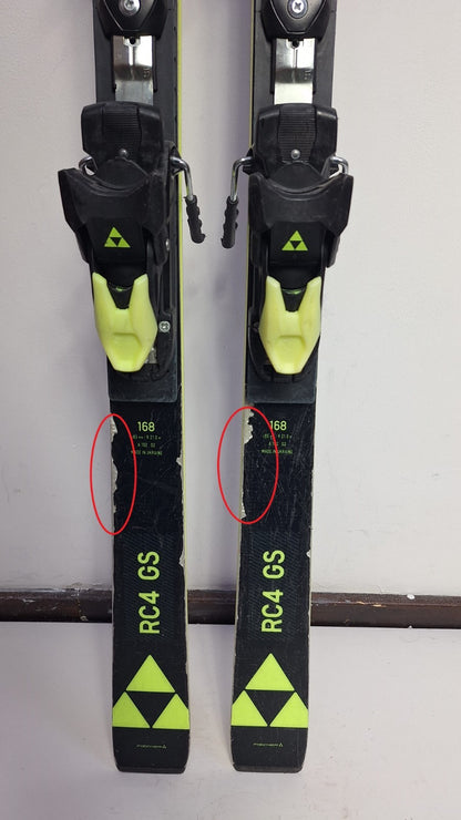 Fischer RC4 WC GS 168 cm Ski + Fischer Z11 Bindings Winter Sport  Snow Fun