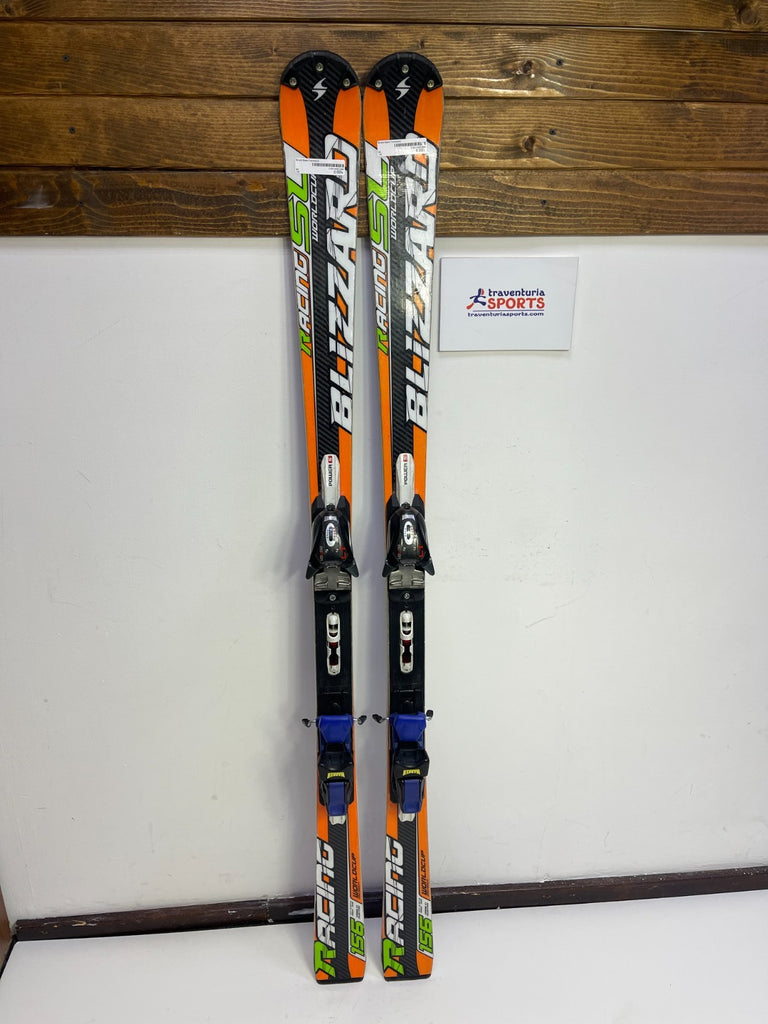 Blizzard World Cup Racing SL 156 cm Ski + Marker 10 Bindungen Wintersport Schnee