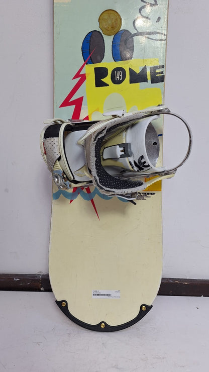 Rome Detail 149 cm Snowboard + Ride M Bindungen Snowboard Winter Schneeabenteuer