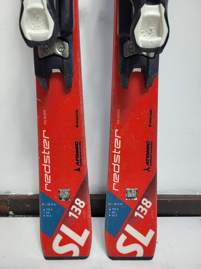 Atomic Redster SL 138cm Ski + Atomic 12 Bindungen Wintersport