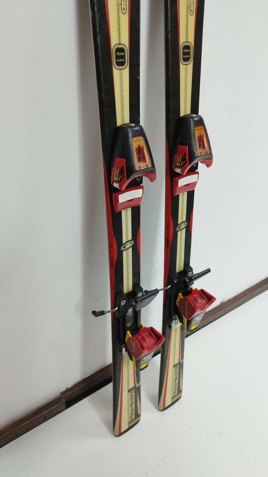 Ski Elan Team Carve 118 cm + fixations Salomon 4.5 Sport d'hiver Plaisir