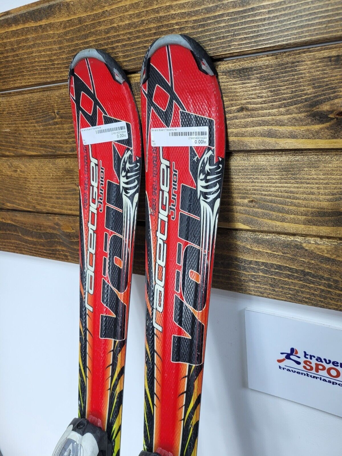 Ski Völkl Racetiger GS JR 120 cm + fixations Marker 4.5 Sports d’hiver Neige Plaisir
