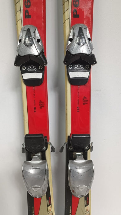 Skis Völkl P60 JR Racer 100 cm + fixations Tyrolia SL 4.5 Aventure hivernale