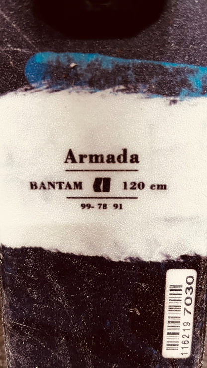 Sci Armada Bantam 120 cm + Attacchi Salomon 4.5 Sport invernali divertenti sulla neve