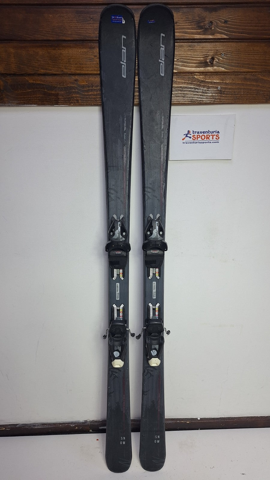Elan Snow Black 158cm  Ski + Elan 7.5 Bindings Adventure Winter Sport